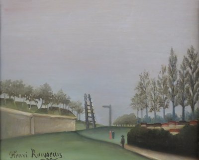 Veduta delle fortificazioni dalla Porta di Vanves da Henri Rousseau